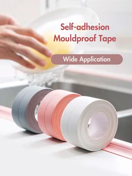 

Kitchen Pool Waterproof Oil Resistant Adhesive Sticker Wash Basin Bar Bathroom Corner Gap Mould Proof Beautiful Stitch Stickers