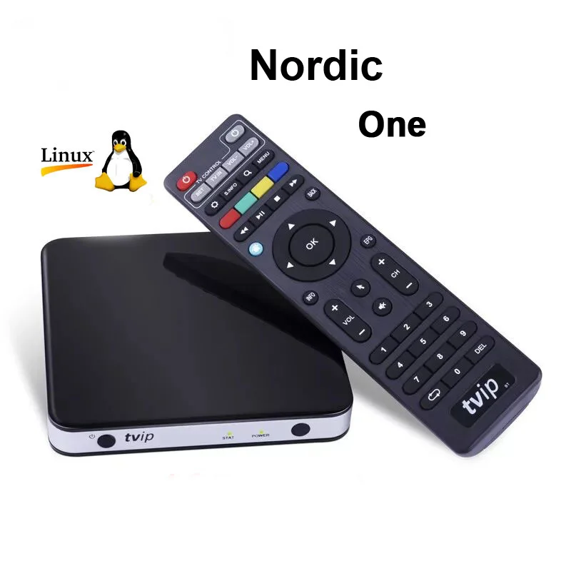 Лучший TVIP 605 Nordic One Смарт ТВ приставка Android и ОС Linux Amlogic S905X 2 4G/5G двухъядерный