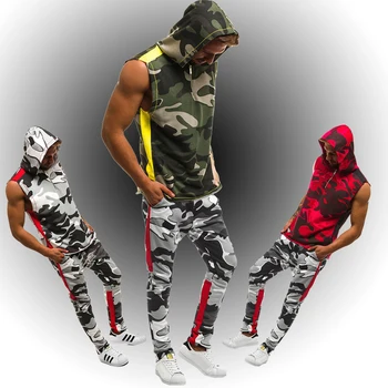 

Suit CS camouflage uniform hooded sleeveless vest suit color matching camouflage deep mountain training combat uniform suit