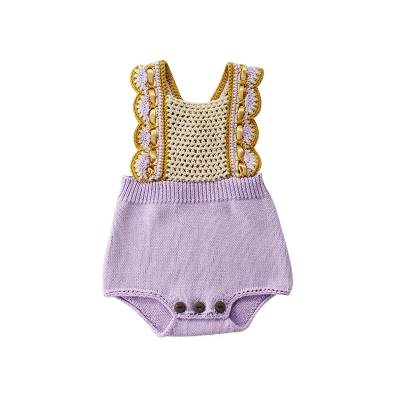 

Fasion Baby Bodysuit Baby Newborn Girls Knitting Design Jumpsuit Sleeveless Infant Casual Bodysuit Outfits Body Baby