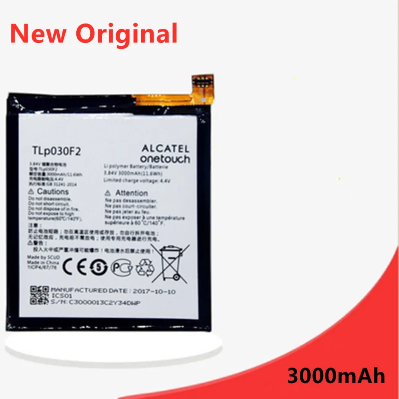 

Новинка, оригинальный аккумулятор TLP030F1 TLP030F2 3000 мАч для Alcatel One Touch ID стандартная фотография