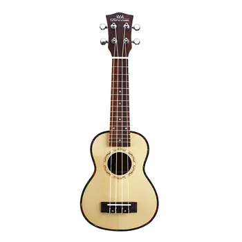 

Ukulele Guitar 17 Inch Ballad Guitars Veneer Musical Instruments Sound Hole Shape Professional Beginners Guitar Uk Dream UM-530