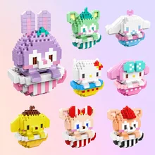 

Cartoon Mini Building Blocks Anime Candy Cup Cute Animal Model Building Block Toys DIY Assembled Educational Children's Toy Gift
