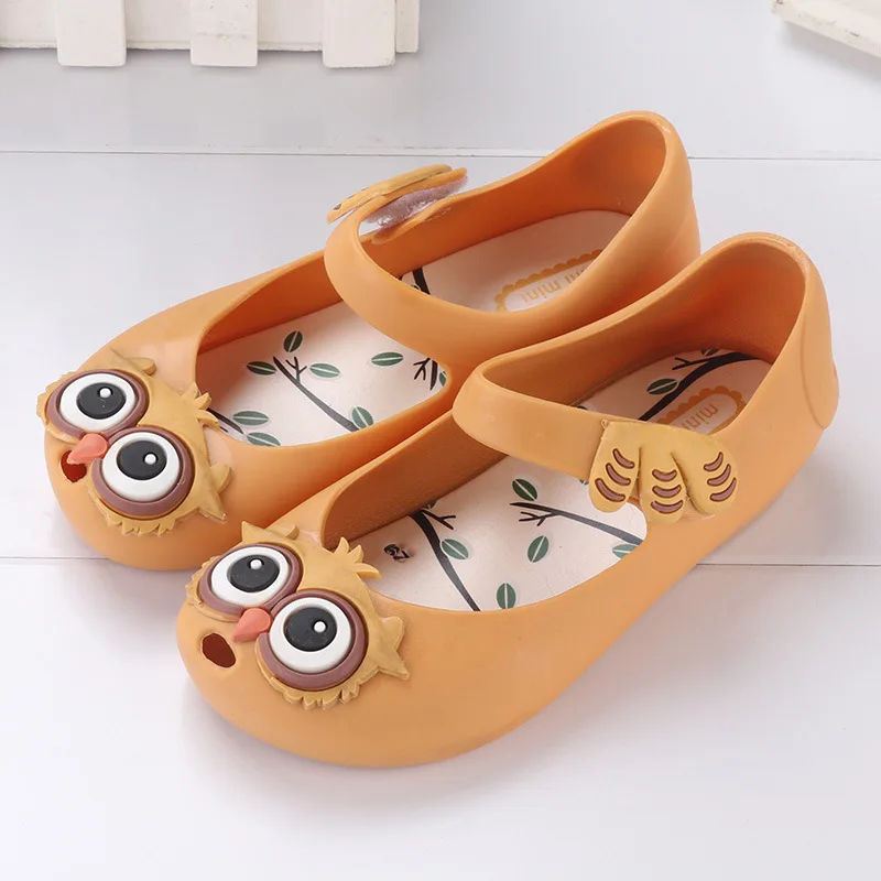 

Triursus Brand Designer Children's Shoes Owl Style Kids Girls Princess Shoes Mini Melissa Toddler Girls Jelly Summer Sandals