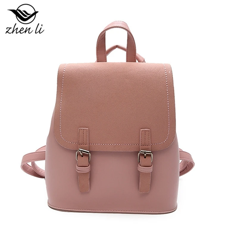 

New Female Anti-theft Backpack Fashionable Simple Purse Multi-function Card bag Zipper Buckle Lady Backpack school bag