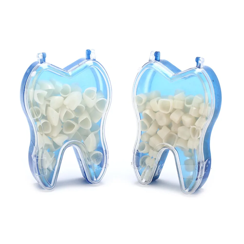 50Pcs/Box Realistic Dental Crowns Oral Teeth Whitening Anterior Molar Crown Dental Crowns Resin Porcelain Temporary Teeth crown
