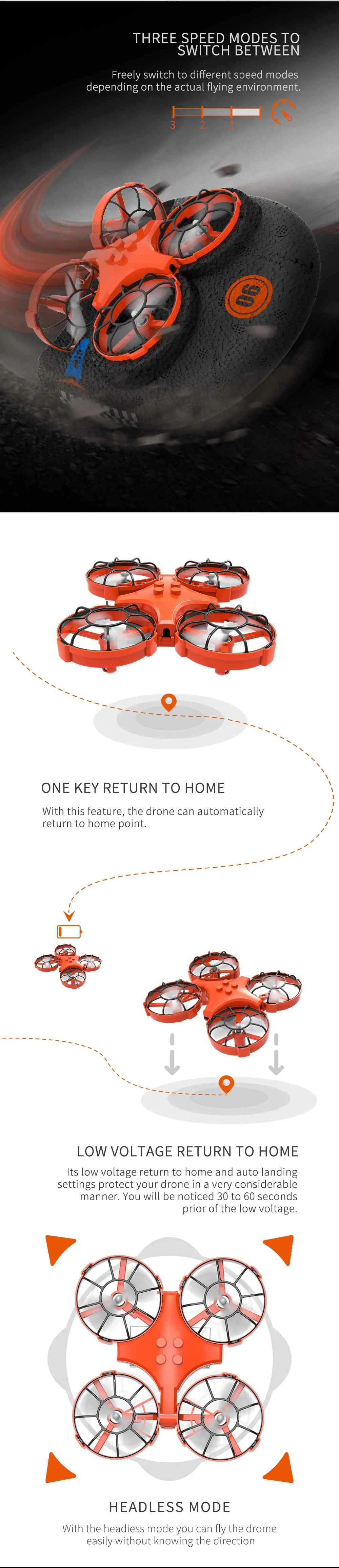 Радиоуправляемый вертолет 6ch Дрон с камерой Hd Wifi Fpv мини Радиоуправляемый вертолет Nitro водный и воздушный Квадрокоптер с камерой Радиоуправляемый Дрон синий