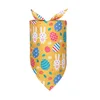 100PC/Lot Easter Dog Bandanas Scarf Colorful Eggs Cat Dog Bibs Triangular Bow Ties Pet Grooming Accessories 3