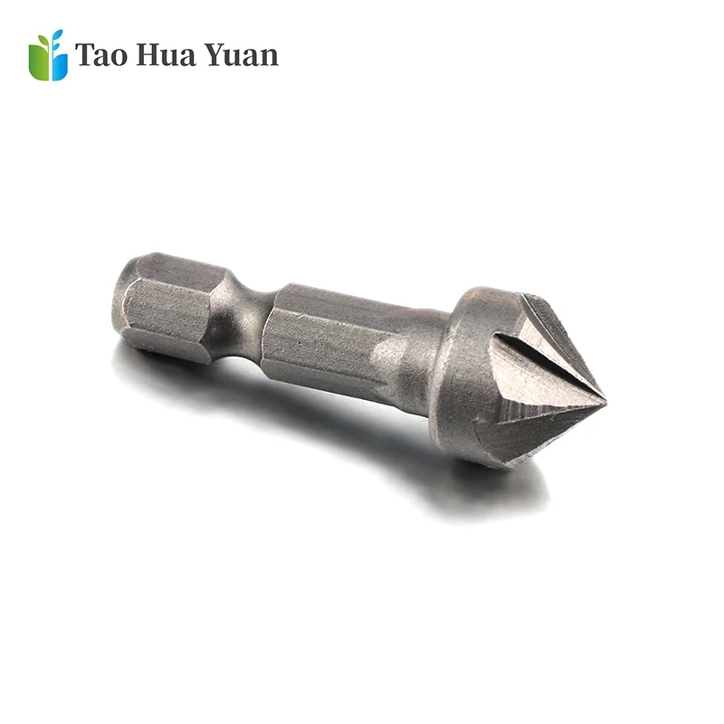 Practical 1/4 Hex Shank Countersink Drill Bit Set Deburring Hand Tool RU Industrial Tools Drill