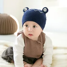 Детская шапка с помпоном, зимний шарф, детская шапка, вязаная Милая шапка для девочек и мальчиков, Повседневная однотонная шляпа детская шапочка