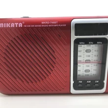 Мини портативный радио Ручной цифровой AM/FM/SW USB TF/SD MP3-плеер динамик перезаряжаемый