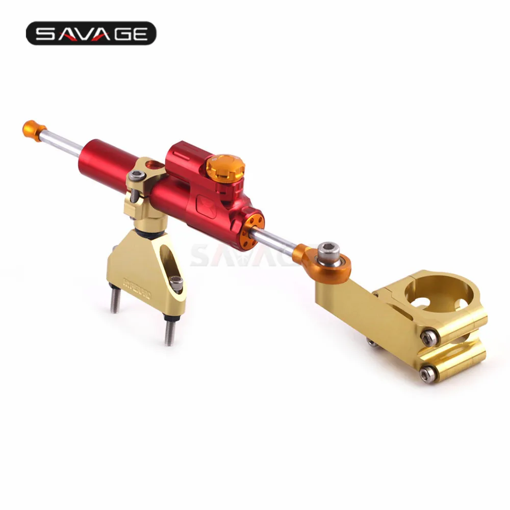 Steering Stabilizer Damper For HONDA CBR600 F4I 2001-2006 CBR 600 Motorcycle Accessories With Mount Bracket Kit Support Adjust