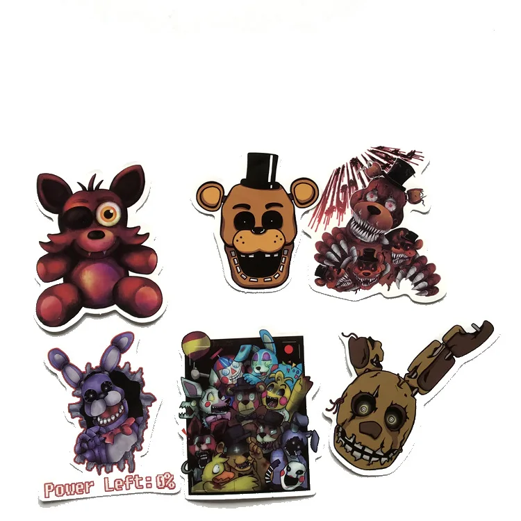 12 комплектов в партии «Five Nights at Freddy's», «пять ночей медведи 11 шт./компл. мультфильм дети Пастер вентиляторы забавные наклейка для скрапбукинга "сделай сам" Стикеры для мобильных устройств на подарки