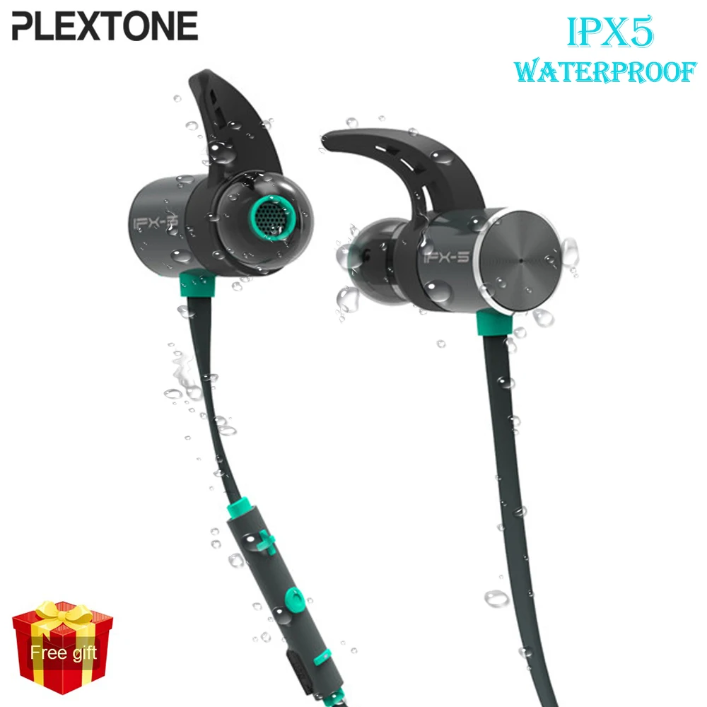 Беспроводные Bluetooth наушники IPX5 водонепроницаемая Магнитная гарнитура