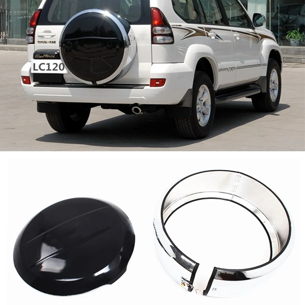 Chrome Rear Trunk Spare Tire Cover Conversion Modified Tail Gate Wheel Type Case For Toyota Land