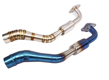 

For YAMAHA NVX 155 125 NVX155 AEROX155 2016-2018 Motorcycle Exhaust System Middle Pipe Header Slip On