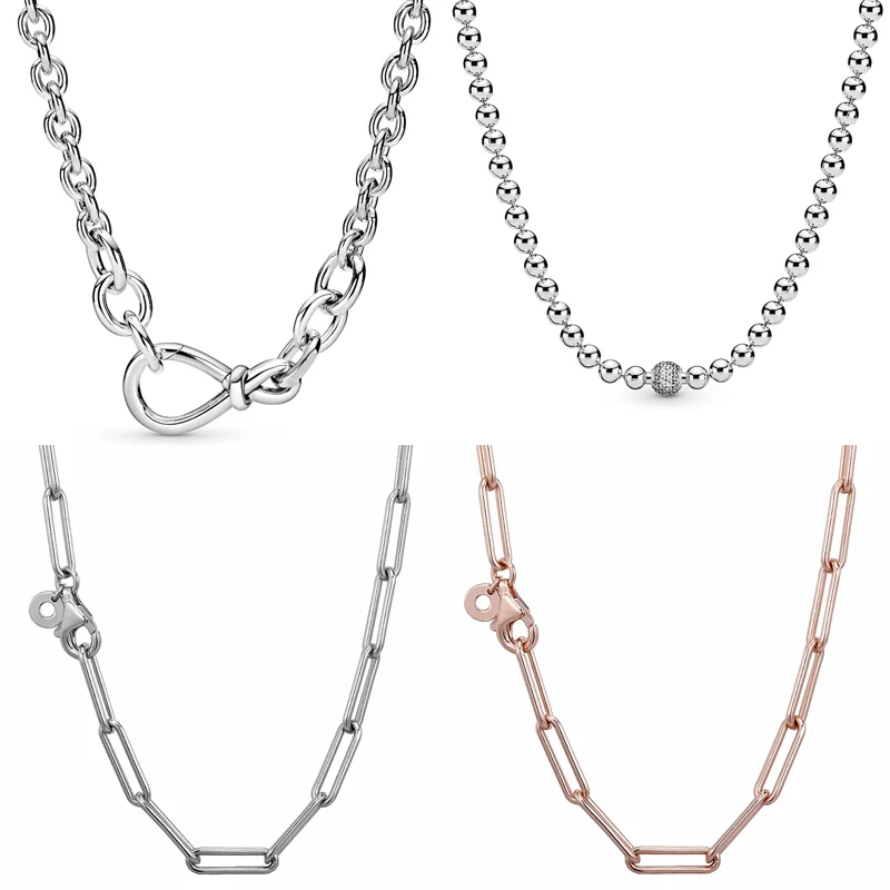 Pave Beads Me Link Chunky Infinity Knot 