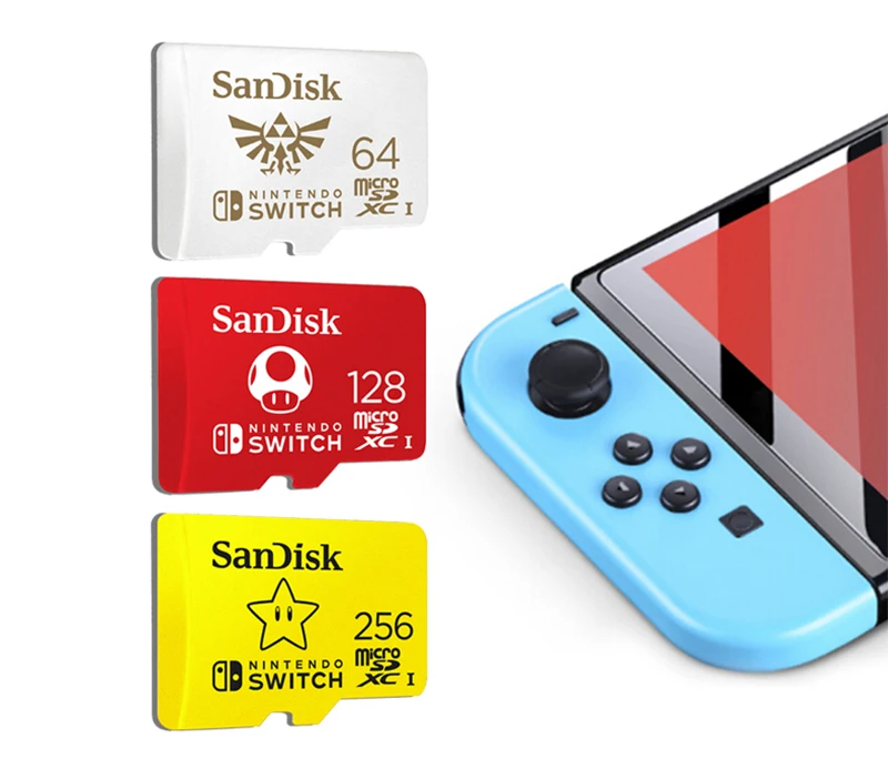 SanDisk Nintendo Switch Memory Card 256GB 128GB 100MB/s Micro SD Card 4K Ultra HD UHS-1 Flash Card Memory Microsd TF/SD Card