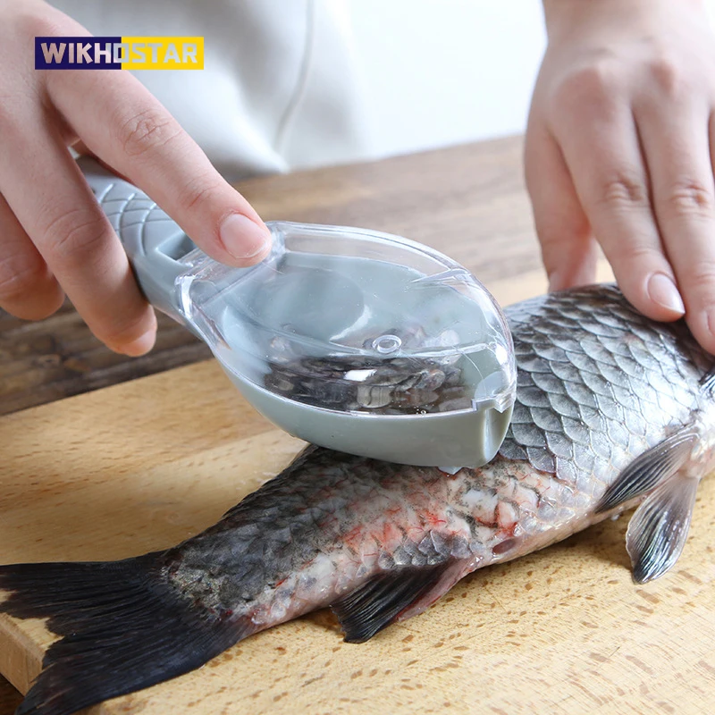 Fish Scale Scraper Fish Skin Brush Seafood Tools Cleaning Knife Kitchen Accessories fish scales scraper