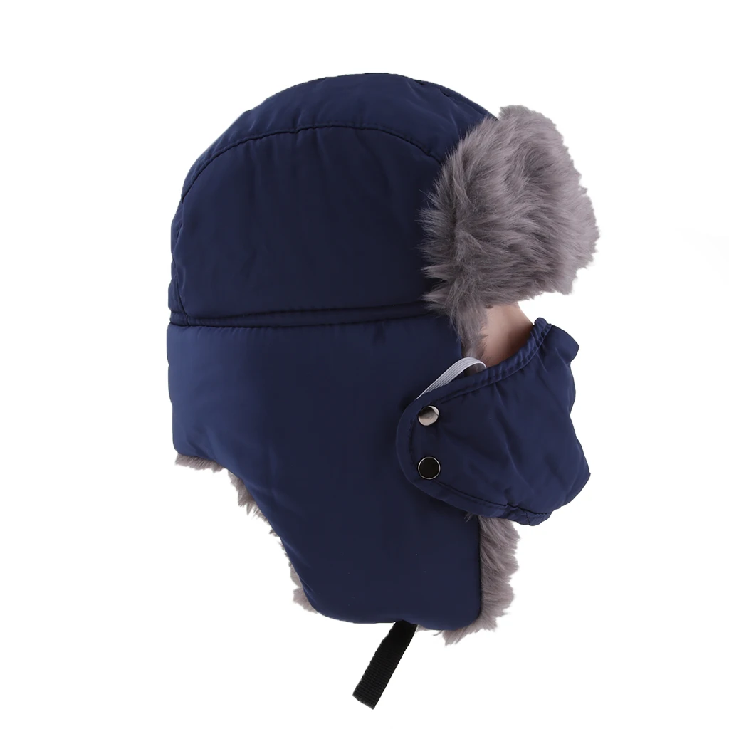  New Unisex Trapper Bomber Warm Russian Trooper Winter Ski Hat Men Women Cap New Bomber Hats 4 Colors