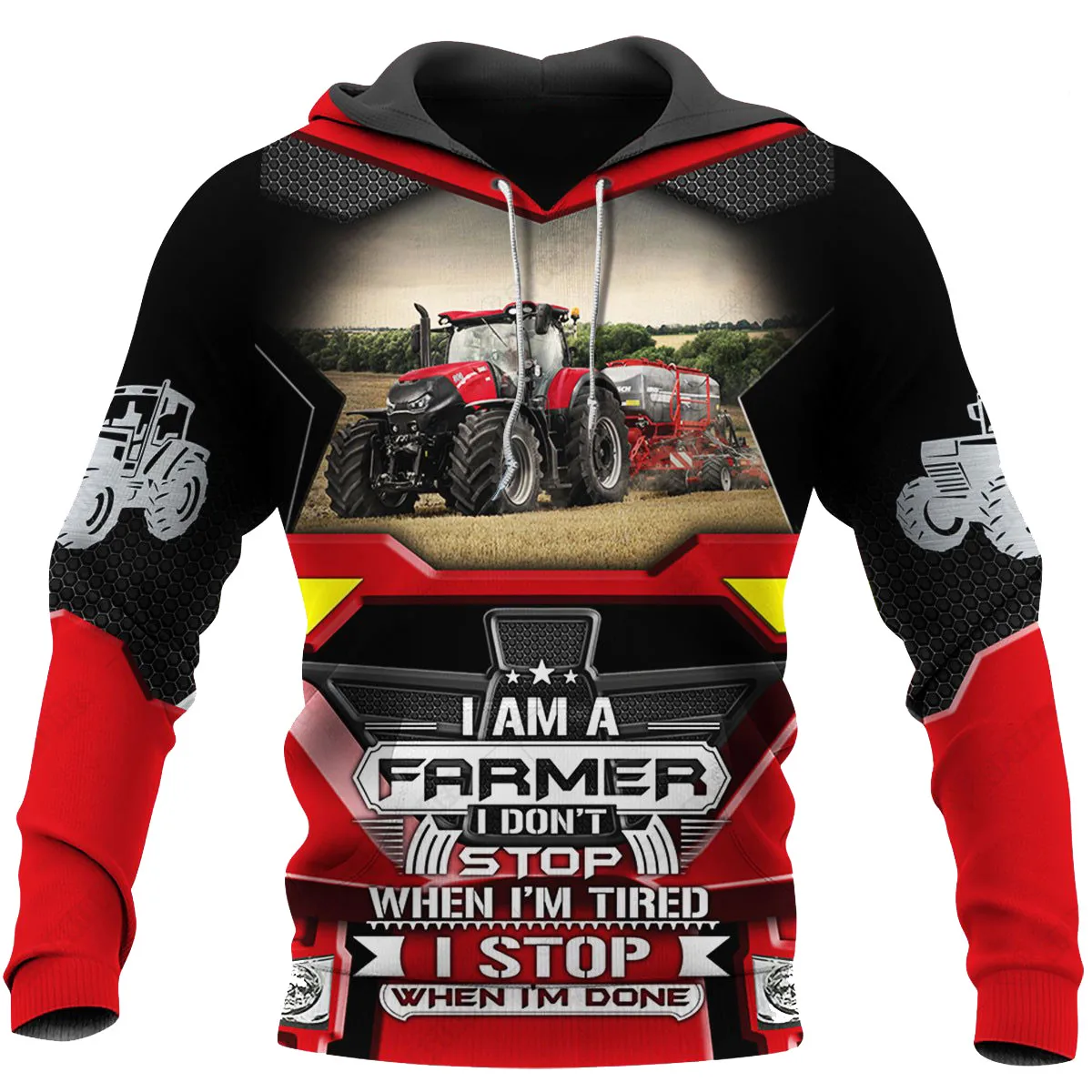 

Worker Farmer Tractor instrument Funny NewFashion Long Sleeves 3DPrint Zipper/Hoodies/Sweatshirts/Jacket/Men/women A-367