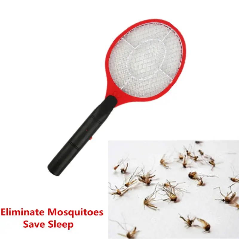 Electric Fly Swatter Handheld Electronic Swat Bug Mosquito Insect Wasp Zapper Killer