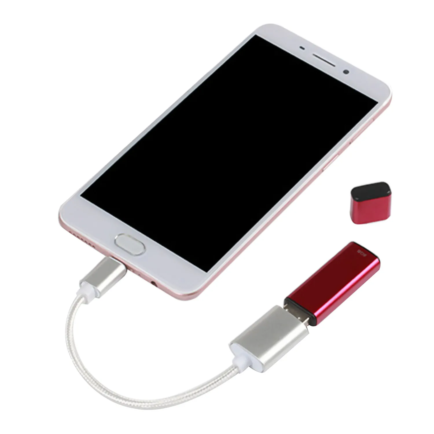 

2pcs USB Type C Male to USB 2.0 Female Adapter OTG Cable for MacBook Pro Dell XPS 15 13 Samsung Galaxy Book S8 S9 Plus