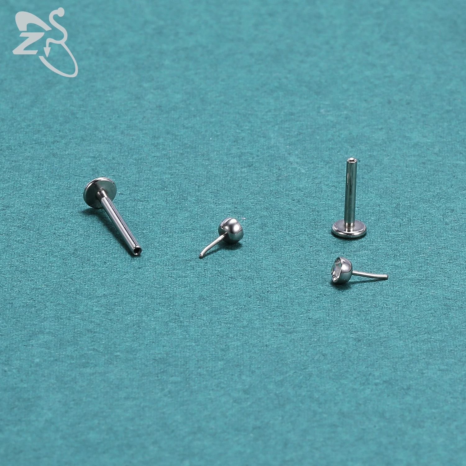 3 pcs/lot CZ Crystal Lip Piercing Set 6/8/10/12MM Stainless Steel Monroe Labret Rings Ear Tragus Helix Piercings Jewelry 16g