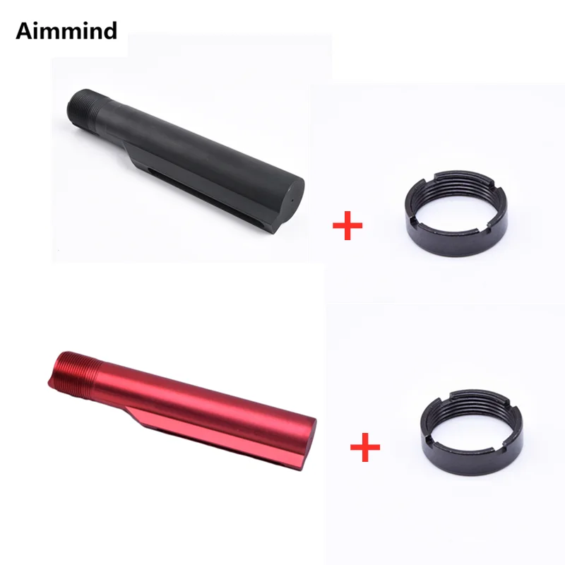 

Mil-Spec buffer tube with castle nut