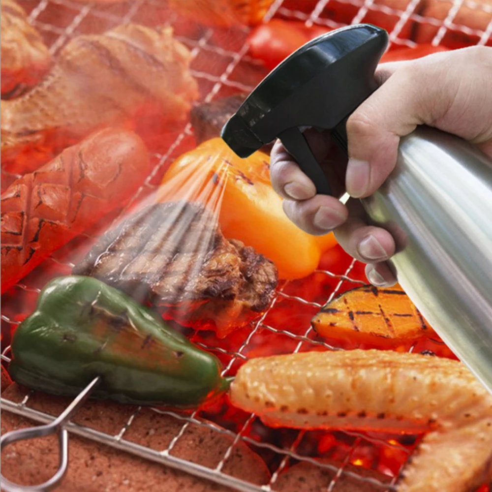 500ml Spray Bottle Oiler Pot Oil Spray Bottle Bar Kitchen Cookware Food Preparation BBQ Practical Portable