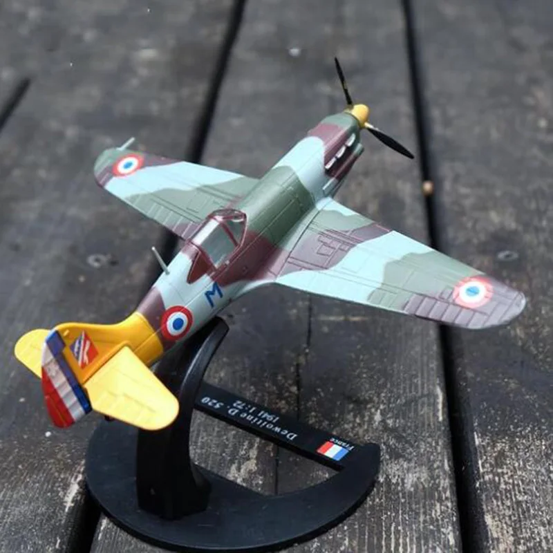 1/72 масштаб Второй мировой войны Франция D520 ВВС Классический истребитель самолет модели взрослых детей игрушки для шоу дисплей