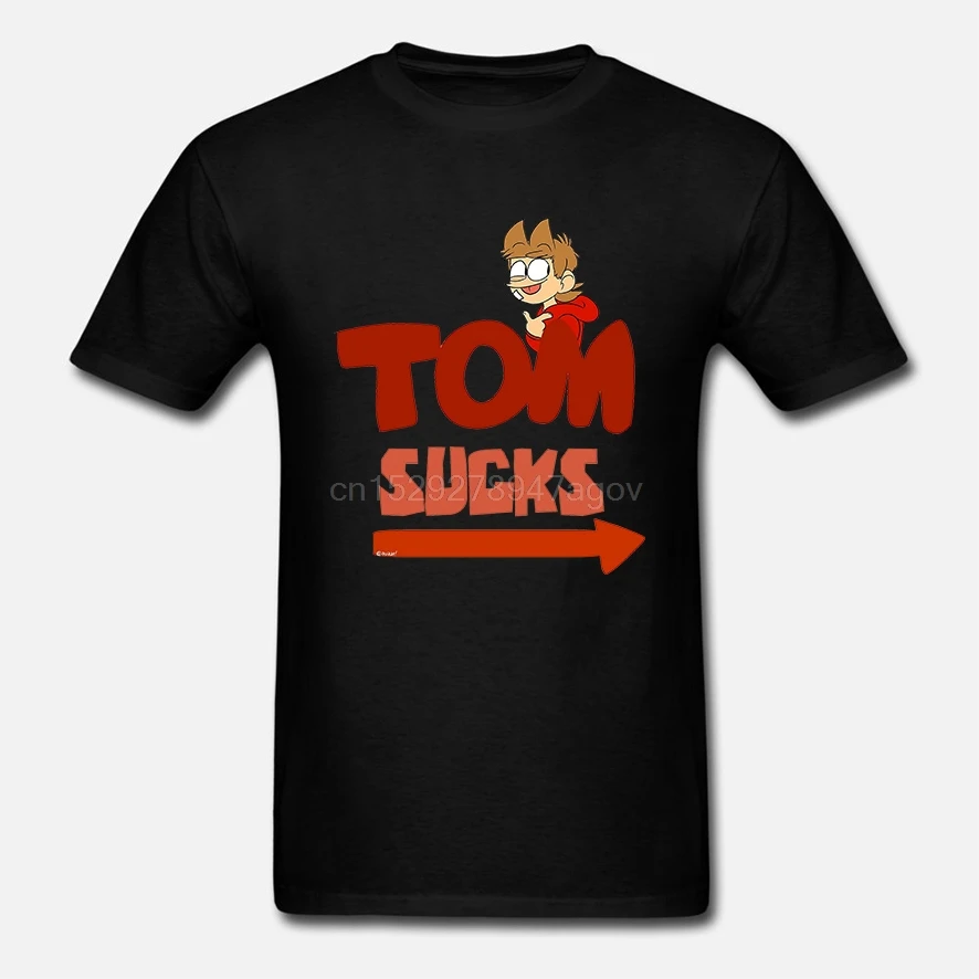 Men Short sleeve tshirt TOM SUCKS EW TORD EDDSWORLD MATCHING TEE cool Women t-shirt |