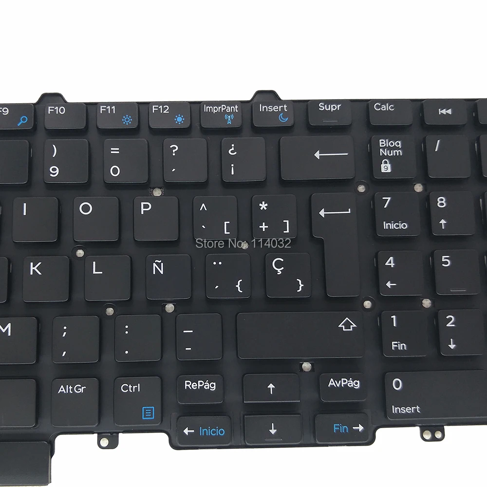 Teclado Retroiluminado Espanhol Teclados para Dell Latitude 15 E5550 E5570 E5580 E5590 la Teclado Latino Tracking Point 0y92dw Y92dw Novo - Imagem 2