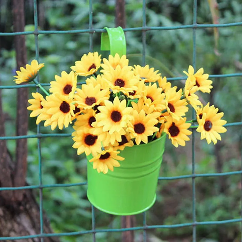 10 Colors Removable Hanging Flower Pots Hook Wall Pots Garden Pots Balcony Planters Metal Bucket Flower Holders Home Decor 10 Colors Removable Hanging Flower Pots Hook Wall Pots Garden Pots Balcony Planters Metal Bucket Flower Holders Home Decor