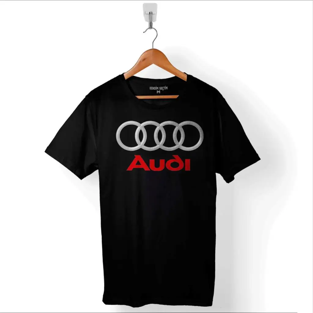 Мужская футболка AUDI LOGO AUTO CAR SPORT ROADSTER QUATTRO RACE | одежда