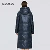 GASMAN 2022 New warm long thick parka Women's winter jacket for womens hooded outwear clothes Female coat women down jacket 027 ► Photo 3/6