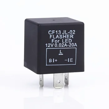 

CF13 JL-02 Led Universal 3 Pin Turn Signal Accessories Replacement Electronic Adjustable Frequency Fix Car Flasher Relay
