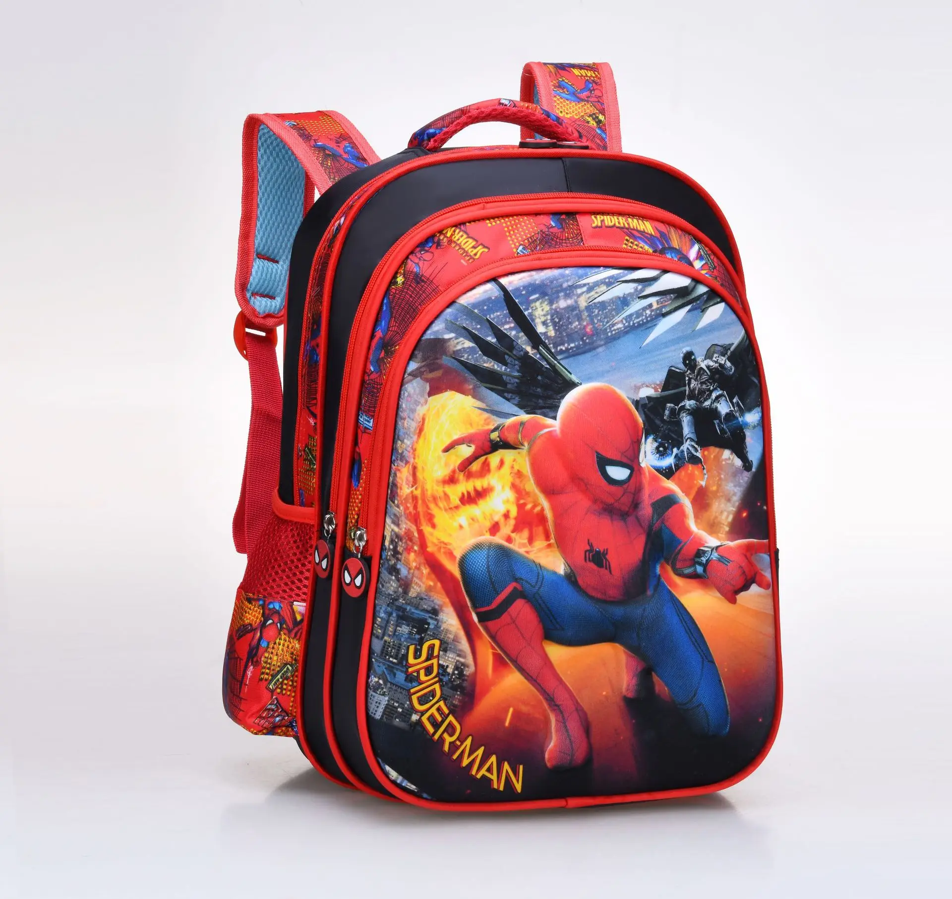 Рюкзак с Микки Маусом из мультфильма Дисней, детская школьная сумка с аниме, ученики начальной школы, снижают нагрузку, школьные сумки с человеком-пауком