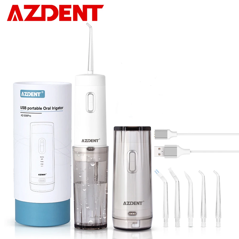 Ceny Oral Automatic Irrigator elektryczny przenośny bezprzewodowy nić dentystyczna akumulator na usb 210ML czyszczenia zębów do podróży