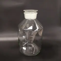 Бутылка реагента, широкий рот, чистая, Боро. 3,3 стекло, емкость 10000 мл, пробные флаконы