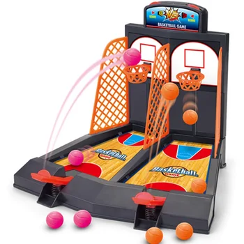 

Desktop Basketball Mini Finger Shoot A Basket Child Table Games Double Play Interaction Toy Model Building Fun Toy Sport Gift
