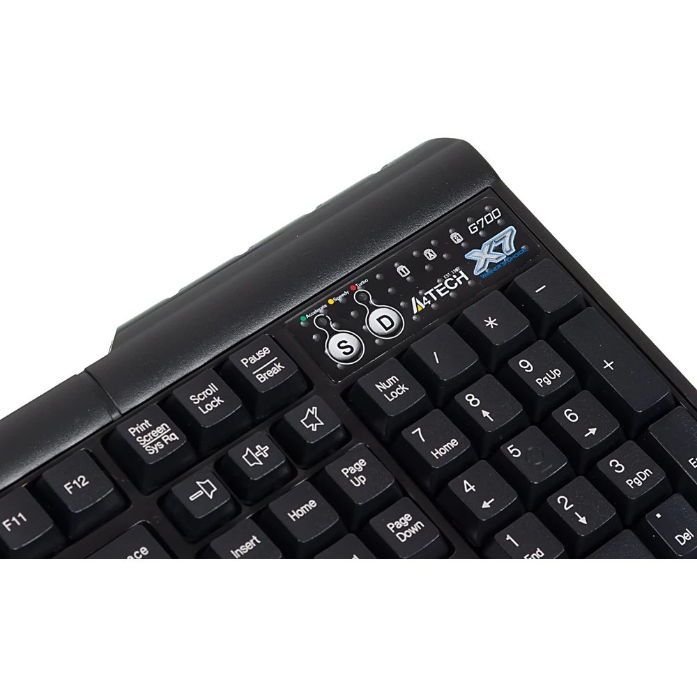 Клавиатура A4 X7-G700 черный PS/2 Multimedia for gamer