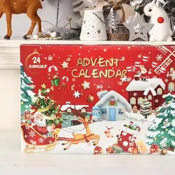 Calendrier de l'avent de noël, jouet pour enfant et adulte, 24 pièces, compte à rebours, jouets de noël, Pack cadeau boîte mystère 
