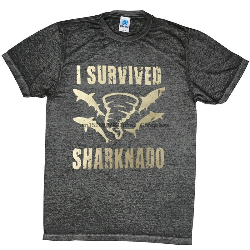 Я пережила футболка SHARKNADO кислотная стирка отличное качество разные цвета