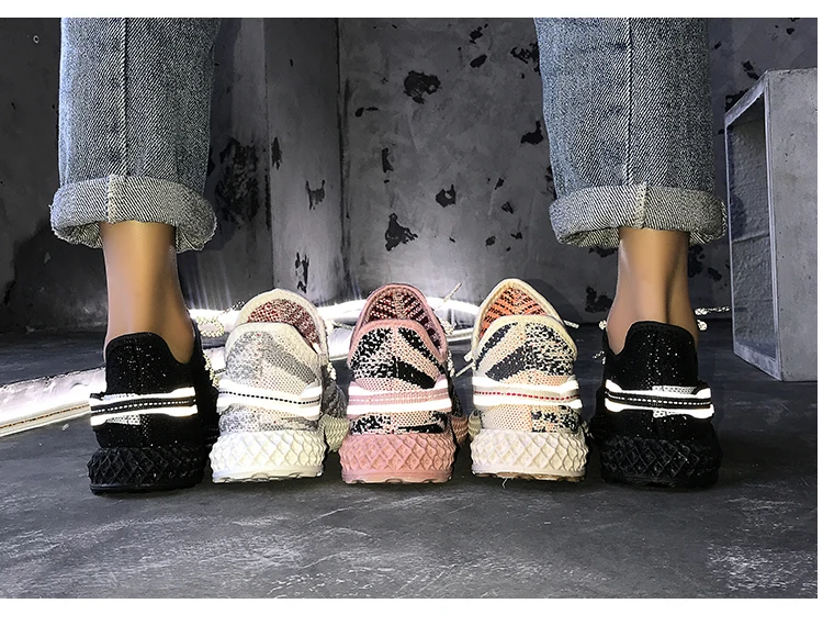 New Sneakers Women Platform Shoes Women Candy colors Casual Flats Breathable Woman Chunky Shoes For Ladies Trainers Femme