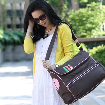 

New British Style Fashion Waterproof Diaper Bag Large capacity Messenger Multifunctional Maternity Mother Bag Baby Stroller Bags