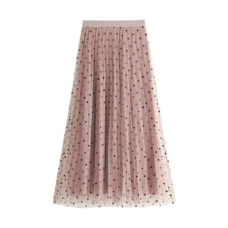 Hirigin новые модные женские Boho в горошек длинные макси юбки женская летняя с высокой талией плиссированная пляжная стильная повседневная