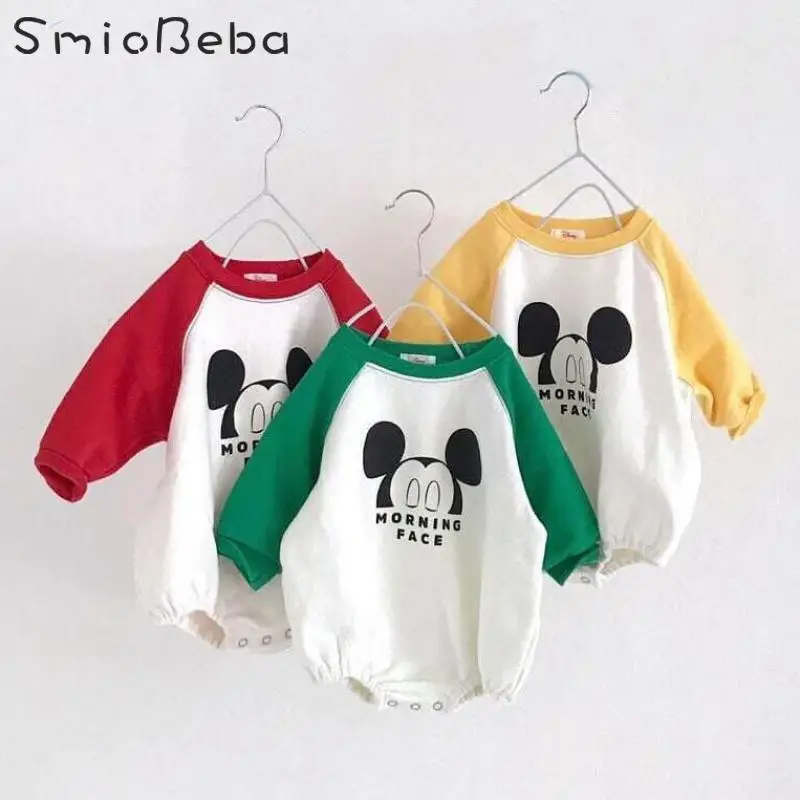 Unisex Baby Clothes Infant Romper Face With Shoulder Sleeves Boy Rompers Children One Piece Outfir Girl One Piece Jumpsuits
