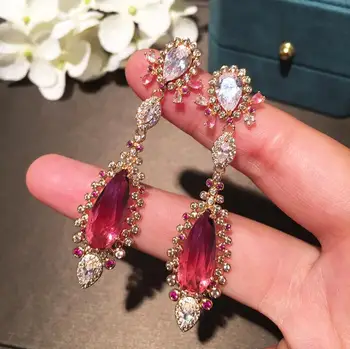 

Colorful drop earrings fairy cheongsam retro Chinese style tassel earrings