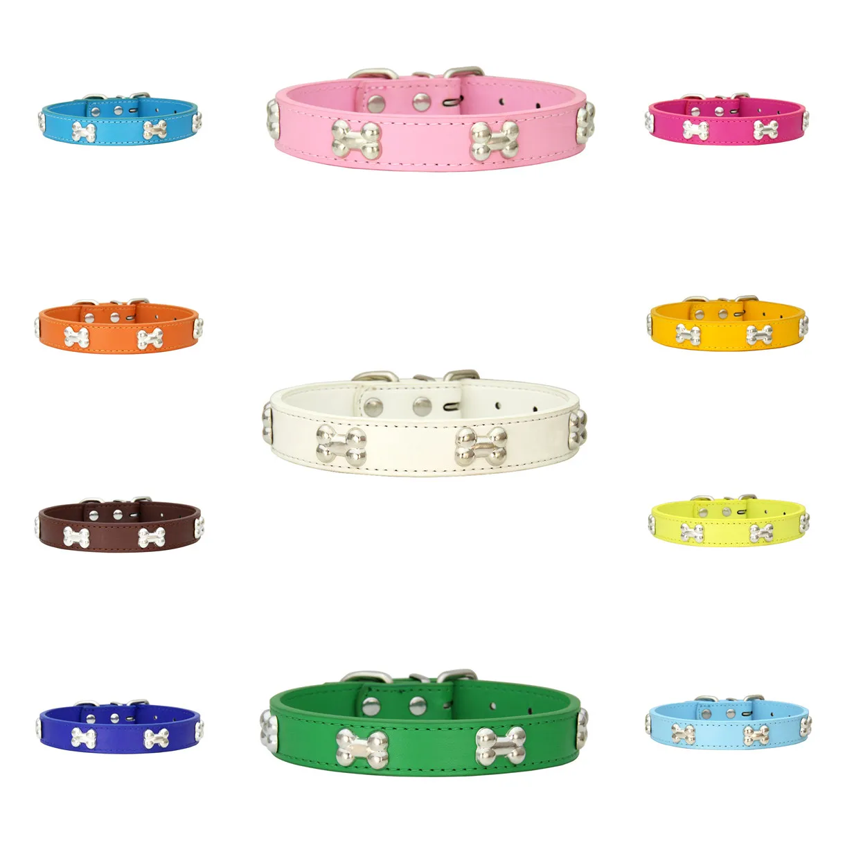 Ошейник из искусственной кожи для домашних животных аксессуары кошек и собак